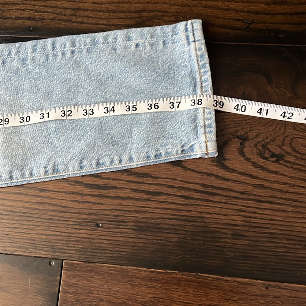 Good American Sz 4/27 High Waisted, Straight Leg Light Wash Denim Jeans - Picture 11 of 15